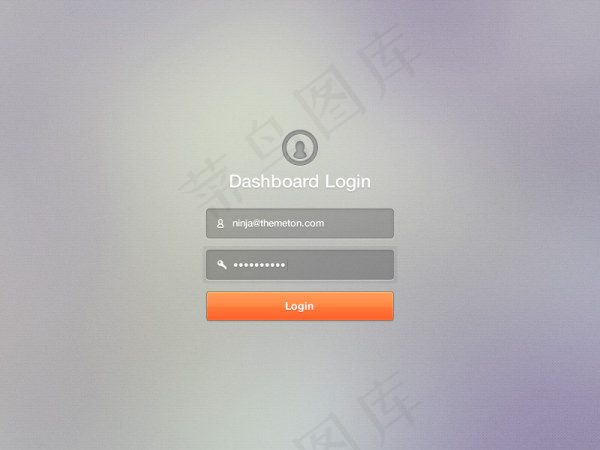 登录界面psd模版下载