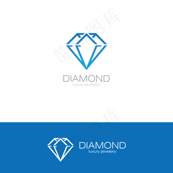 蓝色钻石标志