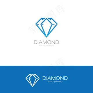 蓝色钻石标志