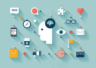 矢量商务图标,免抠元素,背景元素