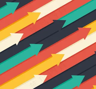 彩色斜箭头背景