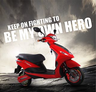 时尚电动车广告