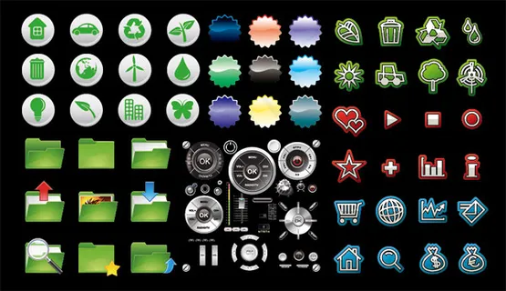 5套图标矢量,免抠元素 5套图标矢量,免抠元素