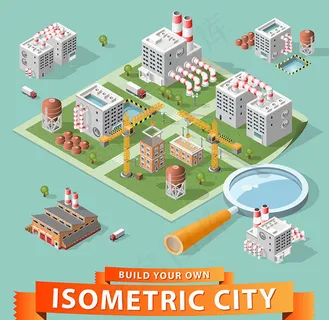 卡通等距城市建造