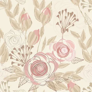 花卉元素底纹背景