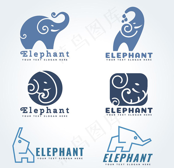 小象logo设计eps,ai矢量模版下载