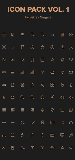 线型图标,免抠元素