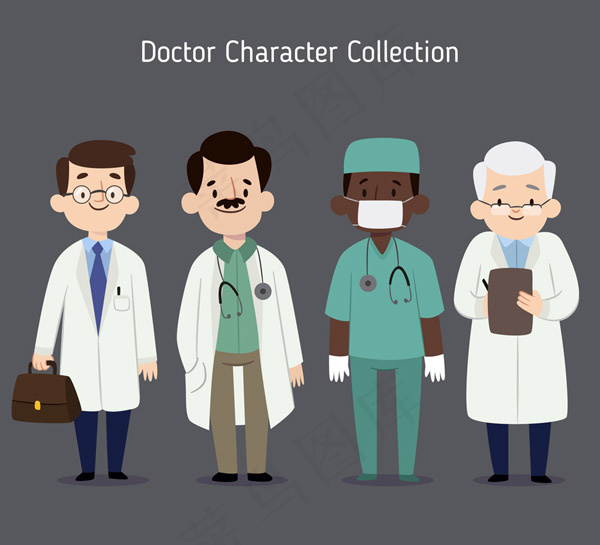 男医生设计矢量