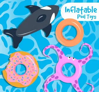 水面的充气玩具