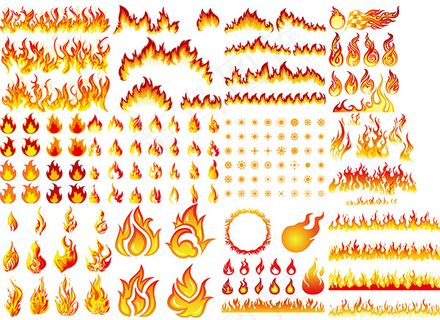 火焰设计矢量