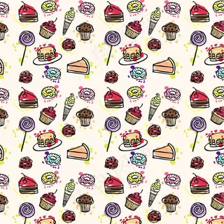 甜点无缝背景