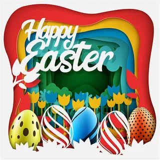 复活节彩蛋矢量