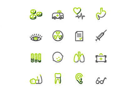 简约线条图标,免抠元素