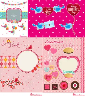 卡通情人节贺卡