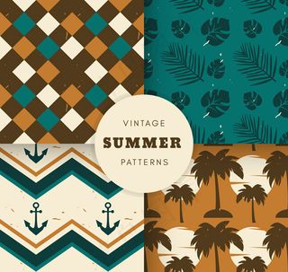 夏季图案无缝背景