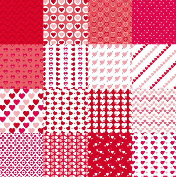 情人节无缝背景eps,ai矢量模版下载