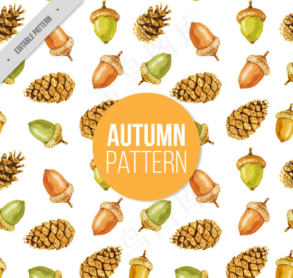 坚果无缝背景