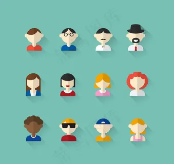 人物头像图标,免抠元素 人物头像图标,免抠元素