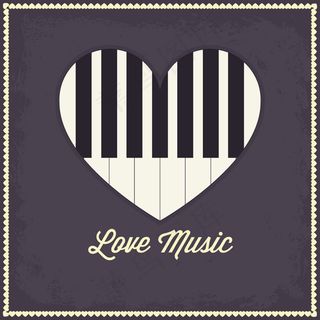 爱心钢琴键盘