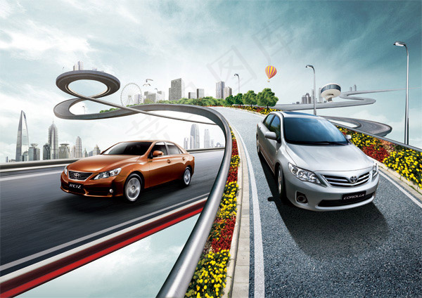 丰田汽车海报