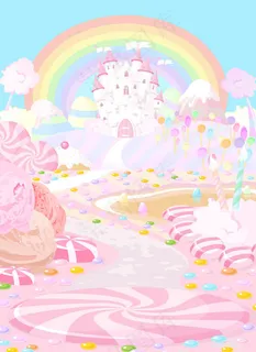 卡通童话糖果城堡 卡通童话糖果城堡