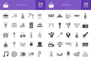 生日主题图标,免抠元素