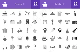 生日主题图标,免抠元素