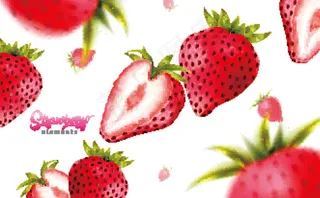 美味的草莓矢量