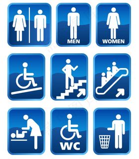 公共场所图标,免抠元素