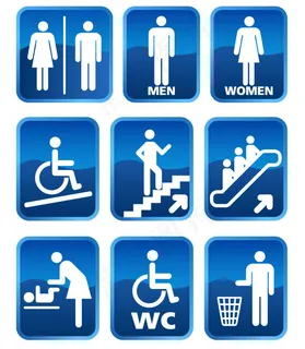 公共场所图标,免抠元素