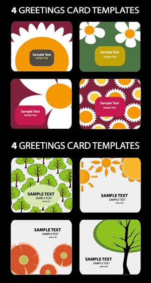 可爱的卡片背景,背景元素