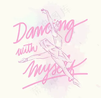 芭蕾舞女郎矢量