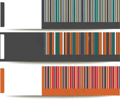 彩色条纹banner