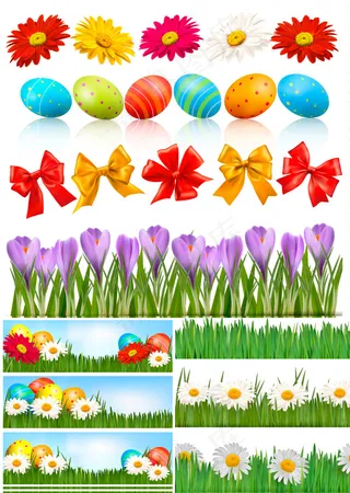 春天复活节旗帜