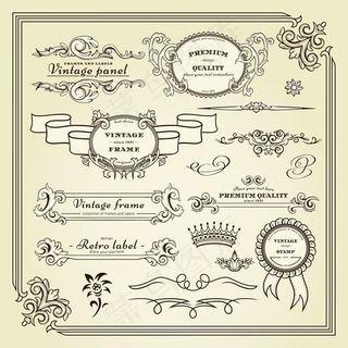 欧式花纹装饰边框