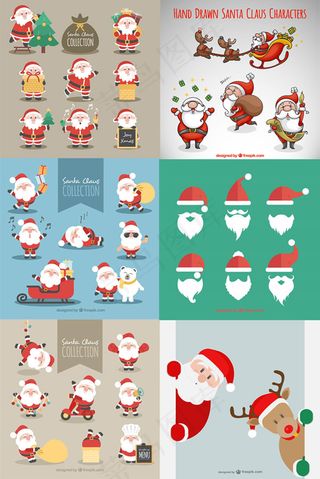 圣诞老人卡通图集