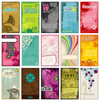 漂亮时尚的卡片