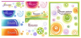 可爱花纹背景,背景元素