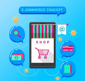 手机和电子商务元素