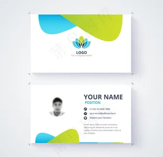 时尚飞翔名片卡片