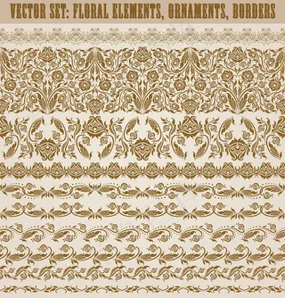 欧式复古花纹边框