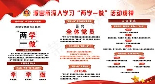 两学一做展板