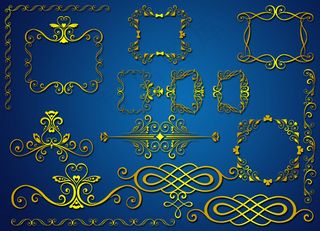 金色装饰边框
