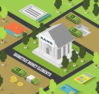 银行和周边风景