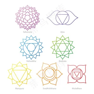 抽象花纹符号图案