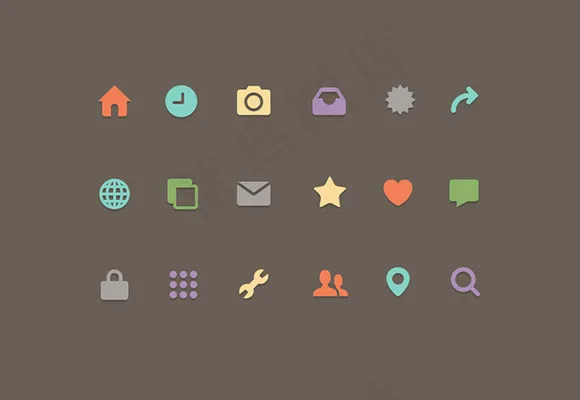 图标psd模版下载