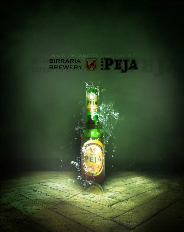 啤酒广告图(1354X1710(DPI:300))psd模版下载
