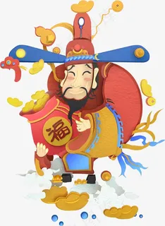发红包的财神 发红包的财神