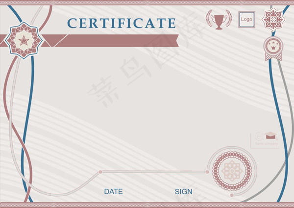 欧式高档证书