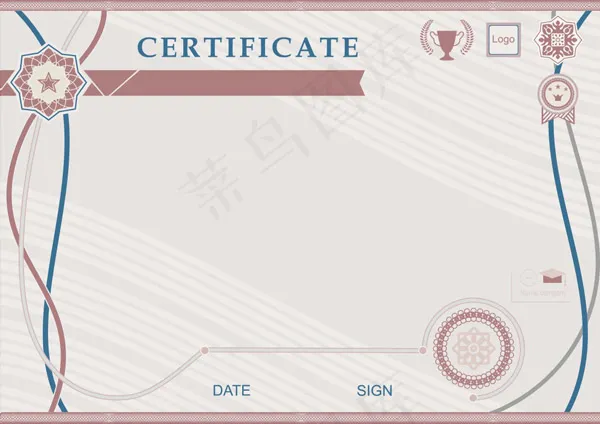 欧式高档证书